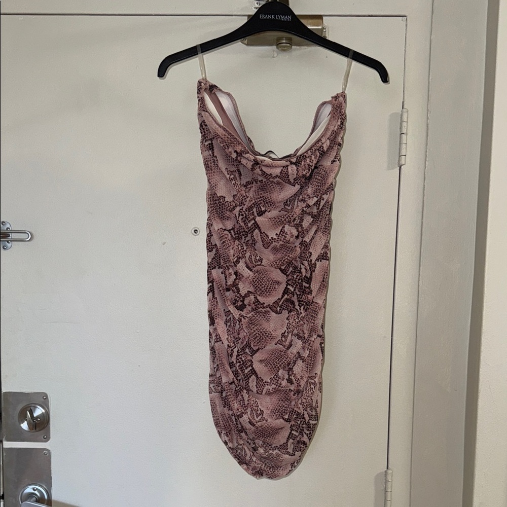 Sabora Blush Snake Print Dress